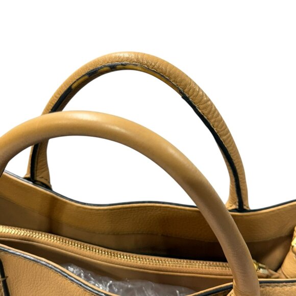 Tory Burch McGraw Triple Compartment Leather Satchel - Tiramisu - Picture 6 of 17